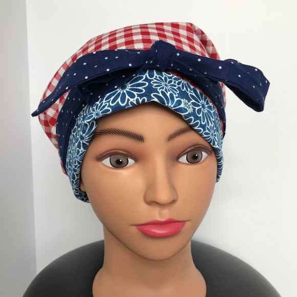 Scrub CAP/HAT *Reversible *Long Ties NWOT - Picture 4 of 16